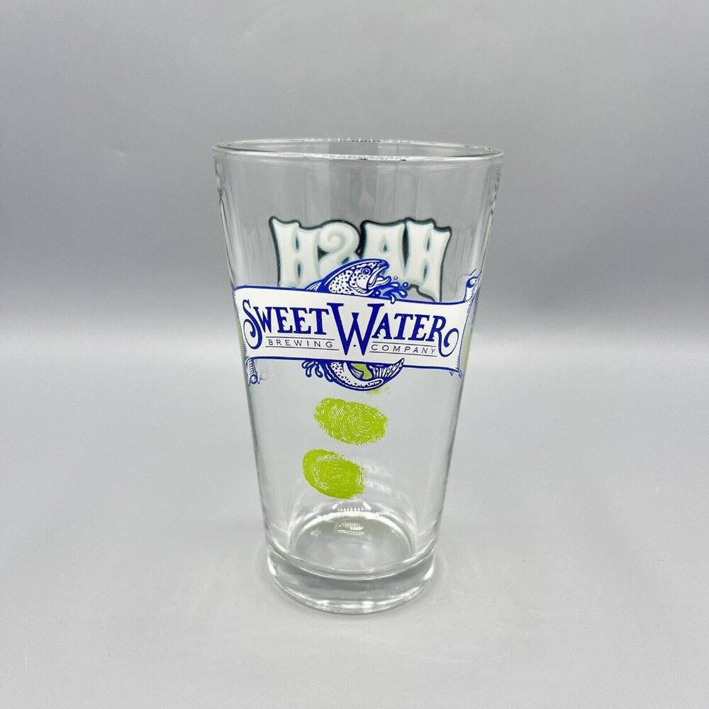 Sweet Water Brewing Company Hash Session IPA Pint 16 Oz. Beer Glass Atlanta GA